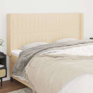 vidaXL cream fabric headboard with wings, 183x16x118/128 cm - VidaXL Headboard