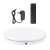 Puluz 45cm white rotating display stand with remote and power adapter