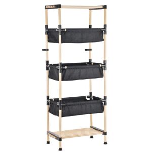 Quasar & Co. modular wooden shelf with three storage compartments - Shelve