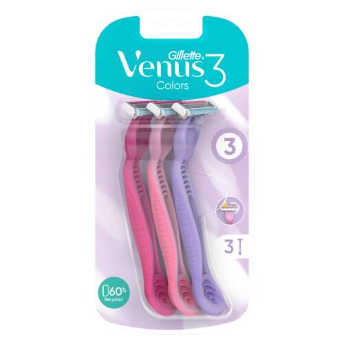 Gillette Venus 3 Colors eldobható női Borotva 3db