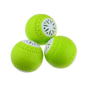 3 pack of green refrigerator deodorizer balls - OEM