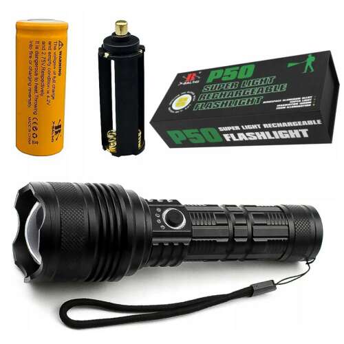 CREE XHP50 Taktikai Zseblámpa - 25W - 2000 Lumen