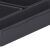 Close-up of Palmonix black plastic drawer organizer detail