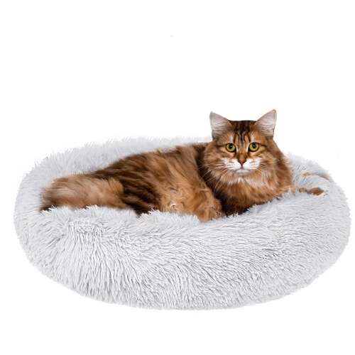 Plüsch Hund, Katze Bett, 50 cm Wolke Käfig, grau