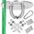 Springos swing and hammock mounting kit with rope, screws, and carabiner