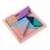 Kik fa tangram puzzle, 11,5 x 11,5 cm, többszínű, részben összeállítva