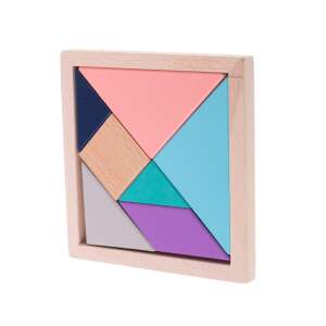 Kik wooden tangram puzzle, 11.5 x 11.5 cm, multi-colored - Toy