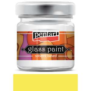 Üvegfesték oldószeres 30ml sárga Pentart