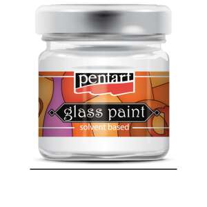 Üvegfesték oldószeres 30ml fehér Pentart