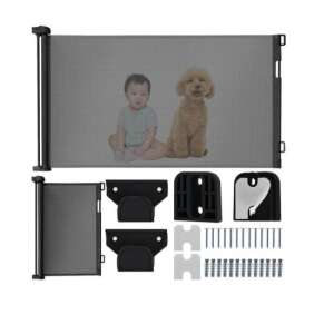 Ruhhy retractable safety gate with child, dog, and hardware - Baby Monitor & Breathing Monitor and Safety Gate