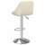 vidaXL 2 db krémszínű bársony bárszék 61363406