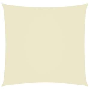vidaXL krémszínű négyzet alakú oxford-szövet napvitorla 3 x 3 m