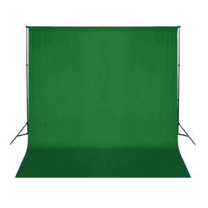 vidaXL fundal din bumbac verde pentru bluebox 300 x 300 cm, fundal de fotografie, ecran verde - Lumini de studio și reflectoare