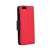 Samsung Galaxy A14 4G / A14 5G red and dark blue flip case with card holder, side view