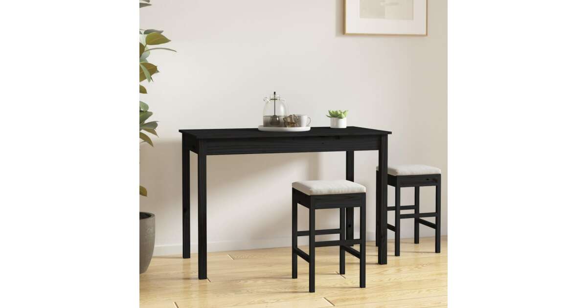vidaXL Balkonstoelen - Zwart - 55 x 65 x 89 cm - Waterbestendig