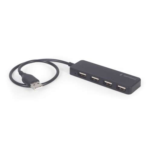 Gembird USB 2.0 Hub 4 porttal, fekete
