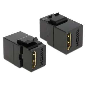 Delock Keystone module HDMI female to HDMI female, black - Cable