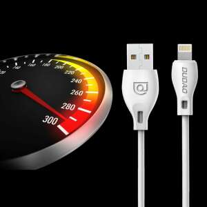 Dudao USB auf Lightning Kabel, 2.4A Schnellladung, 1 Meter lang, weiß - Lightning-Kabel