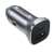 UGREEN CD130 car charger with USB and USB-C ports, grey