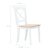 VIDAXL Étkezőszék Méretek - Fehér és Világos Fa