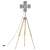 Lampă de podea vidaXL cu trepied și reflector argintiu, înălțime 103-140 cm, soclu E27