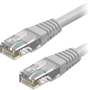 RJ45 Network Cable with Connectors, Grey, 1M, 8P8C 74462337 - Network Cable
