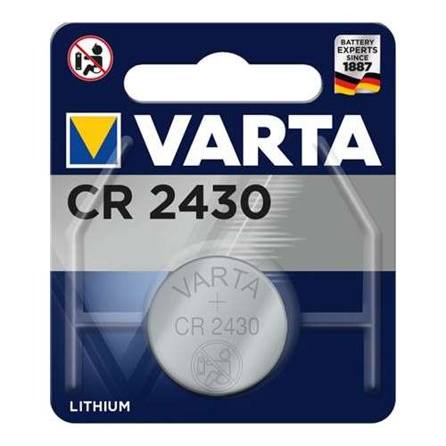 VARTA CR2430 lítium gombelem, 3V, elektronikai eszközökhöz