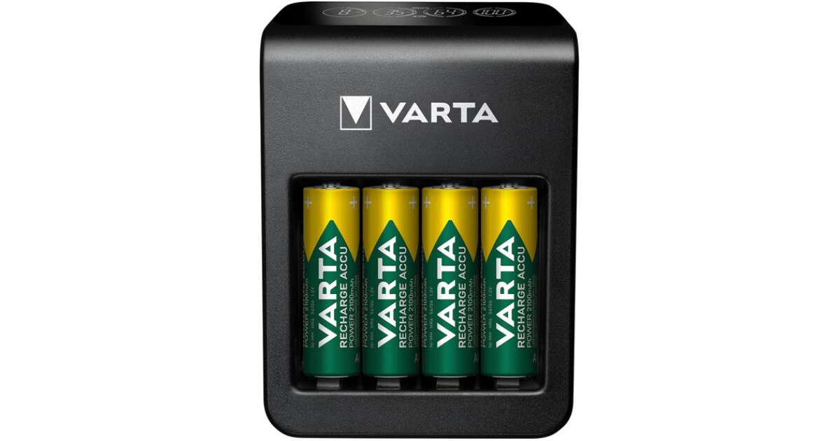 Varta Multi Charger Charger For Batteries In AA/AAA/9V, Single Bay Charge, Detection Of Defective Cells, Can Be Used Worldwide, 8 Charging Bays