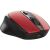 TRUST Zaya red wireless rechargeable optical mouse angled view