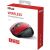 TRUST Zaya red wireless rechargeable optical mouse in product packaging