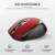 TRUST Zaya red wireless rechargeable optical mouse with USB-C charging