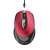 TRUST Zaya wireless rechargeable mouse, red, top view