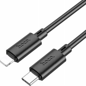 HOCO X88 GRATIFICAT USB TYPE-C / CABLU LIGHTNING PD 20W 1 METR NEGRU 134199977 - Cabluri Lightning