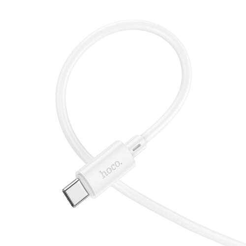 Weißes HOCO Type-C zu Type-C Kabel zum Aufladen von Laptops und Handys