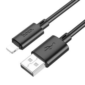 Kabel USB Hoco USB-A - Lightning 1 m Czarny 134027031 - Kabel Lightning