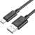 Kabel USB Hoco USB-A - microUSB 1 m Czarny 138477481