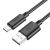 Kabel USB Hoco USB-A - microUSB 1 m Czarny 138477481