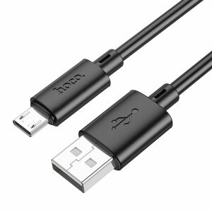Kabel USB Hoco USB-A - microUSB 1 m Czarny 138477481 - Kabel USB