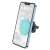 Hoco magnetic car phone holder for air vent, crystal clear blue color, holding a smartphone