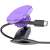 HOCO magnetic car phone holder, purple, dashboard mount, with charging cable
