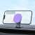 HOCO magnetic car phone holder, purple, dashboard mount, phone in use