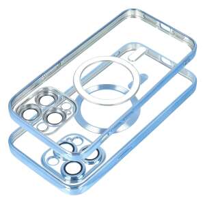 Electro Mag Cover Case for iPhone 13, blue, clear, with MagSafe ring - Phone Case