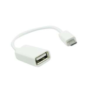 White Micro USB to USB OTG Adapter 74462582 - USB Cable