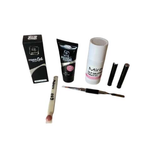 Meteor Polygél szett ecsettel, slip solution-nel és 009-es színű géllel
