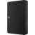 Seagate Expansion 4TB external hard drive, black, side view