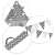 Indiánsky stan Nukido so svetelným reťazcom + darčekové doplnky - Chic-chess #white-grey 94523351}