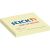 Stick'N 76x76mm 100 sheet yellow self-adhesive Z-folded notepad 100917407