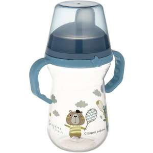 Canpol Babies Bonjour Paris 250 ml-es kék itatópohár szilikonos ivócsőrrel 6 hónapos kortól - Canpol babies