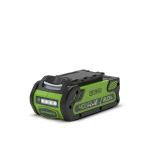 Greenworks G40B2 40V 2Ah Lithium-Ion Battery for Cordless Tools - Tool Batteries and Charger