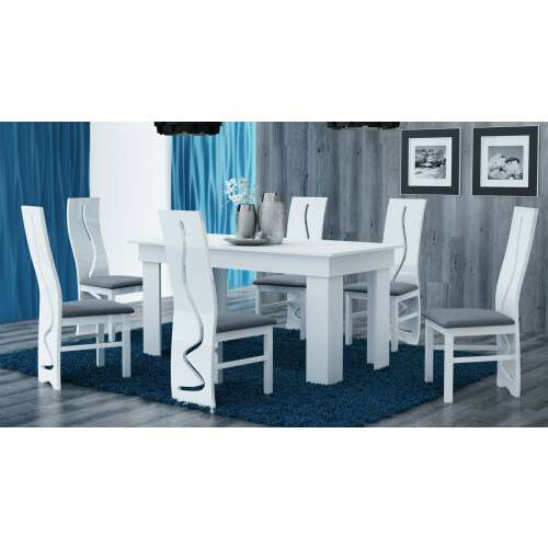 Étkezőasztal Holzmeister 160 x 80 cm, fehér